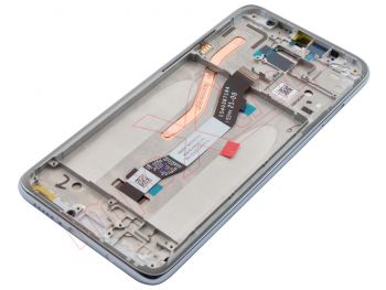Pantalla completa Service Pack IPS LCD con marco blanco / plateado "White" para Xiaomi Redmi Note 8 Pro, M1906G7